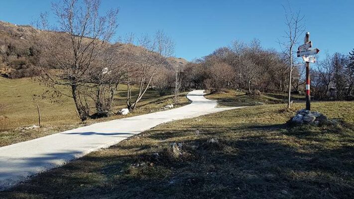 Strada in stabilizzato