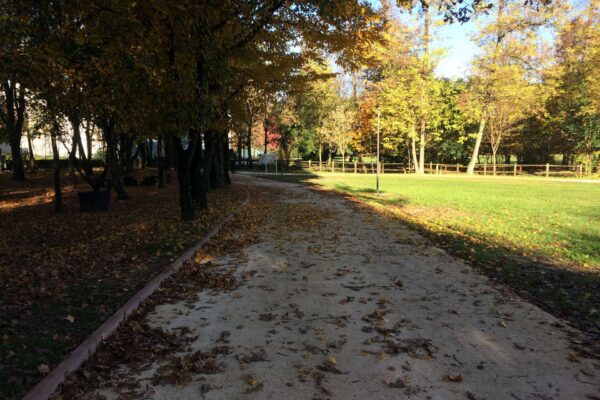 Parco San Valentino di Pordenone: pavimentazione ciclopedonale realizzata con misto stabilizzato Sarone