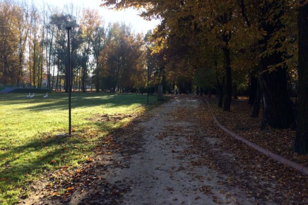 Parco San Valentino di Pordenone: pavimentazione ciclopedonale realizzata con misto stabilizzato Sarone