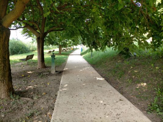Pavimentazione ecocompatibile ciclopedonale