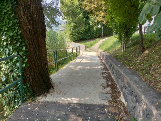 Pavimentazione ecocompatibile ciclopedonale