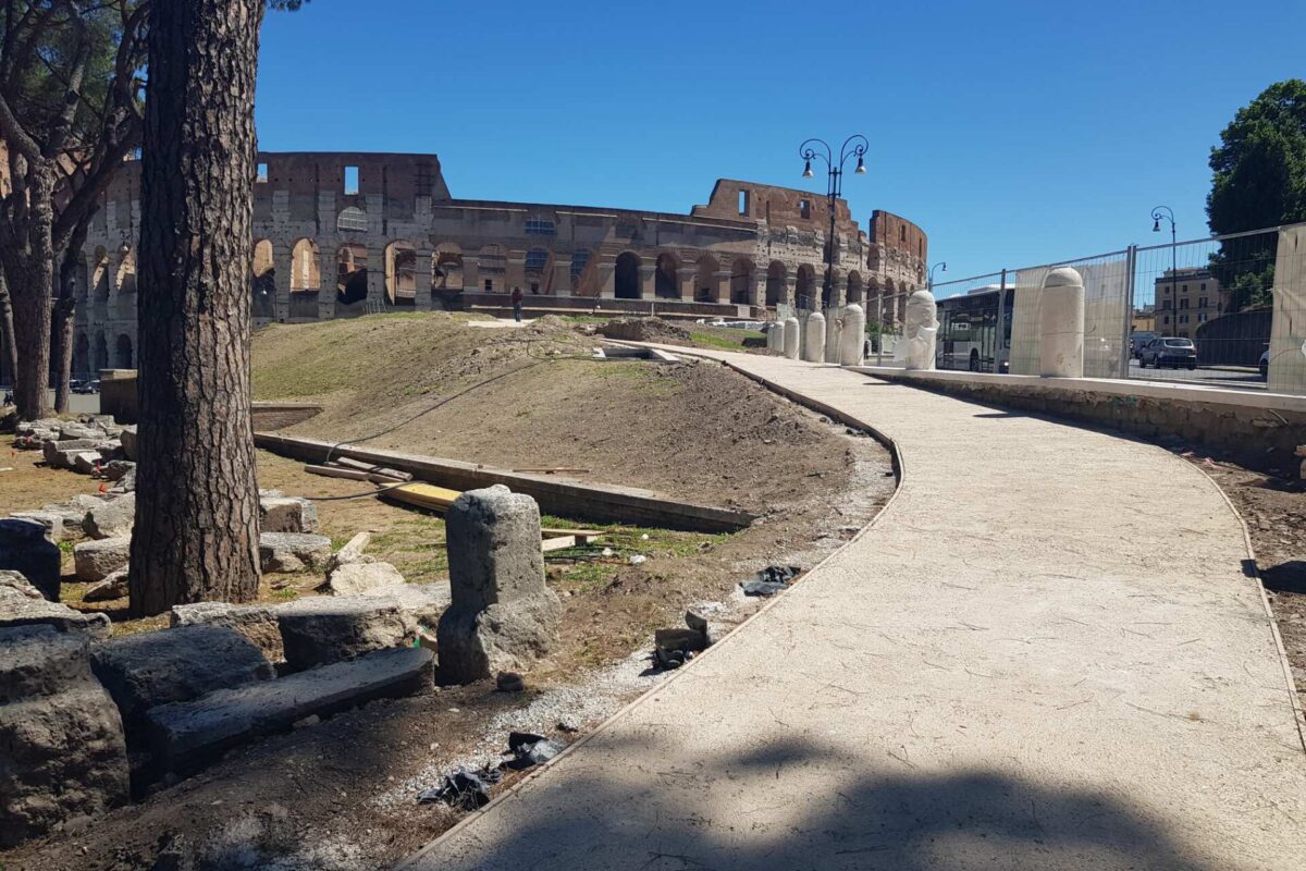 Pavimentazione naturale ecocompatibile con inerte terroso stabilizzato