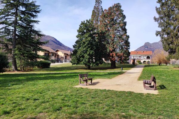 Realizzazione di pavimentazione ecocompatibile in misto granulare stabilizzato percorsi parco di via Masel - Luserna San Giovanni (TO)