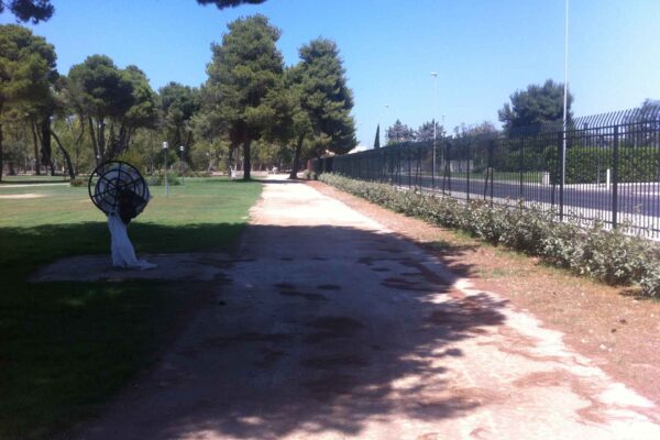 Parco Montefusco - CONI Lecce: realizzazione di pavimentazione naturale ecocompatibile con inerte terroso percorsi ciclopedonali