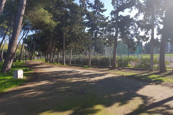Parco Montefusco - CONI Lecce: realizzazione di pavimentazione naturale ecocompatibile con inerte terroso percorsi ciclopedonali