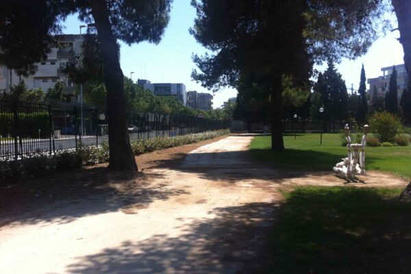 Parco Montefusco - CONI Lecce: realizzazione di pavimentazione naturale ecocompatibile con inerte terroso percorsi ciclopedonali