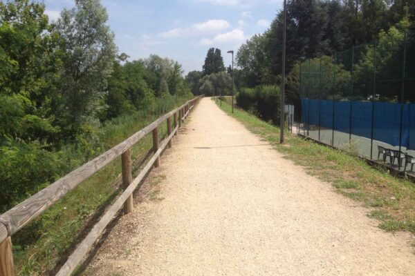 Circolo Canottieri a Casale Monferrato (AL): realizzazione pavimentazione ecocompatibile in misto granulare stabilizzato