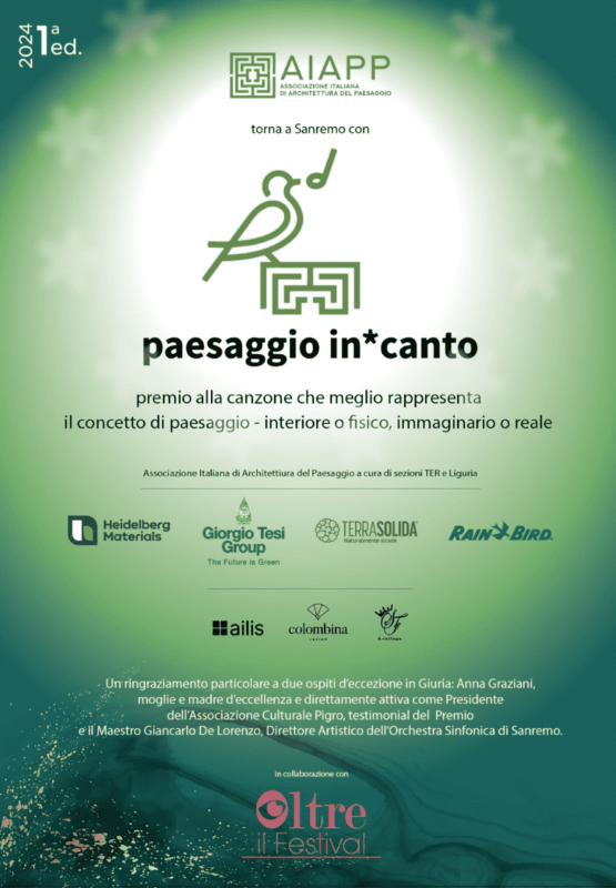 En el Festival de San Remo Paesaggio In*Canto con Terra Solida y AIAPP