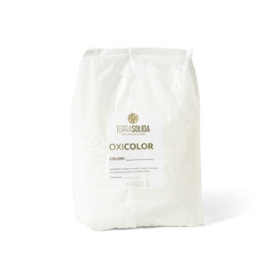Oxicolor: composto inorganico costituito principalmente da ossidi  di ferro - sacchetto idrosolubile/ sacco da 25 kg/ in granuli