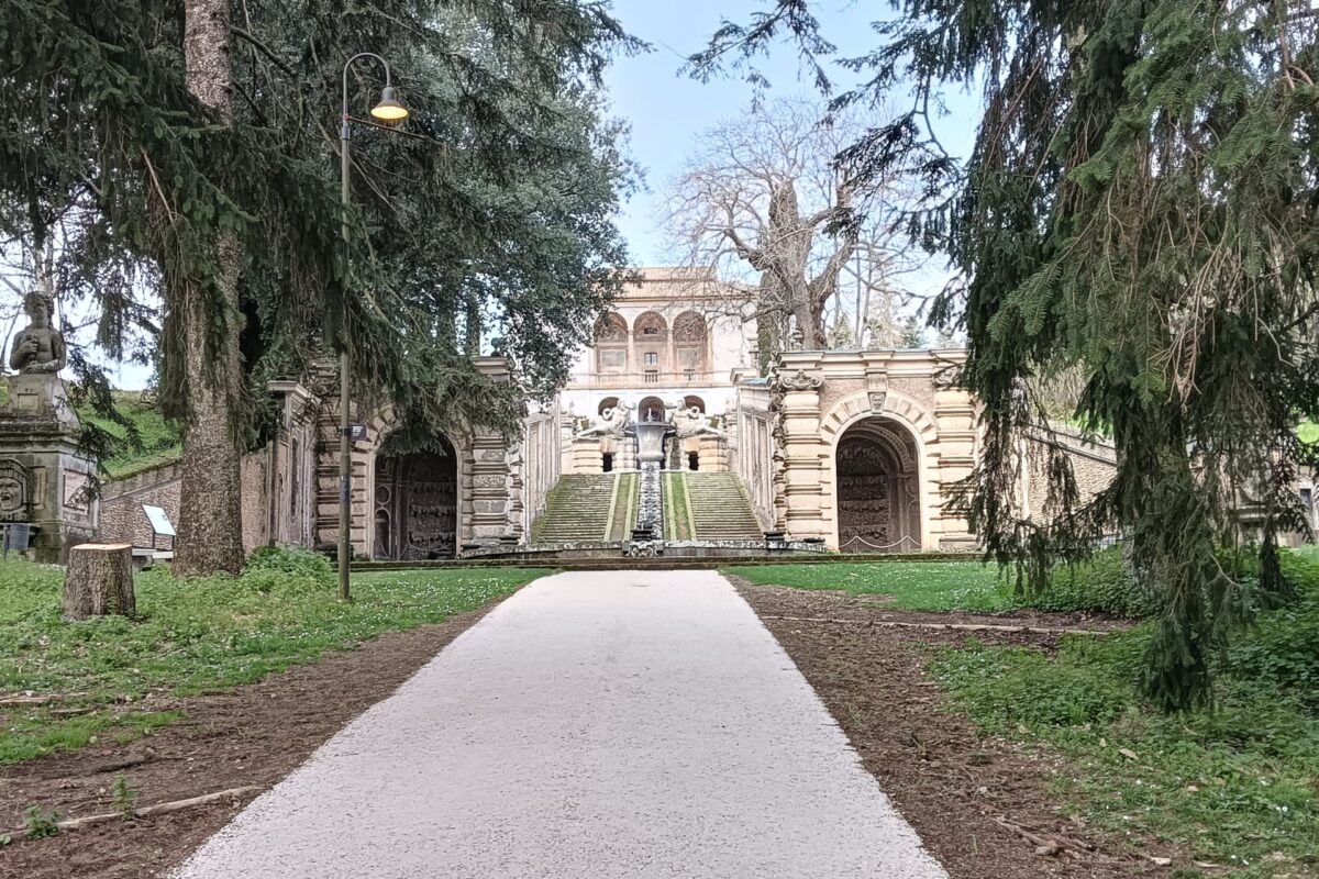 Pavimentazione permeabile alla Casina del Piacere, Caprarola (VT)