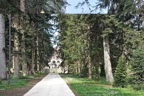 Pavimentazione permeabile alla Casina del Piacere, Caprarola (VT)