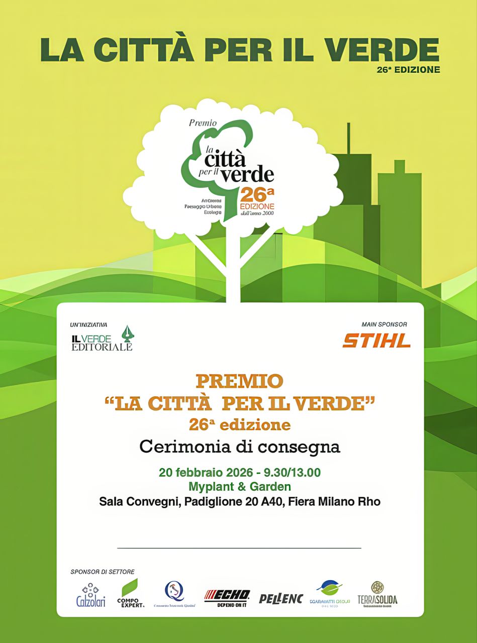 Locandina Premio Città per il Verde 2026